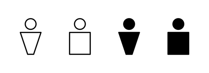 User icon vector. person sign and symbol. people icon.