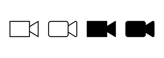 Video icon vector. video camera sign and symbol. movie sign. cinema