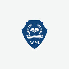 Fototapeta premium 3664 educational logo school college university learning institute book academy organization