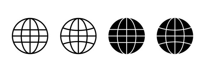Web icon vector. go to web sign and symbol. web click icon. Global search icon