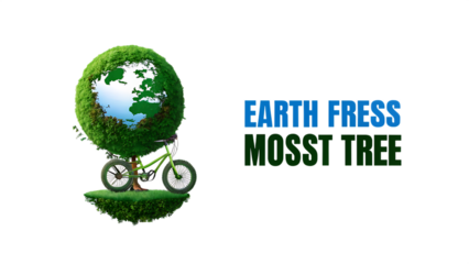 Earth Tree And Moss Bicycle In A Sunny Forest Meadow For Eco Friendly Life