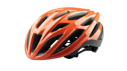 Protective sports helmet for cycling, Transparent background, PNG file