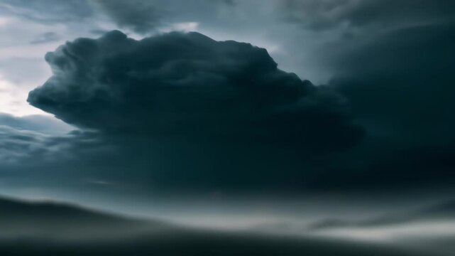 Dramatic stormy dark cloudscape photography powerful sky weather phenomenon outdoor nature sky scene large dark cloud formation beautiful ominous dark sky