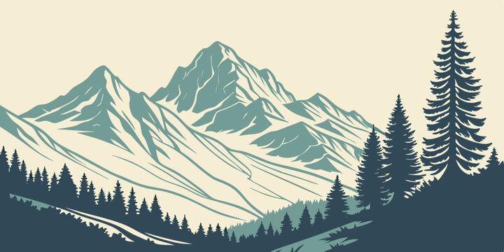 winter forest landscape