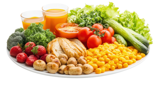 Ready-to-eat sushi platter Transparent background, PNG file