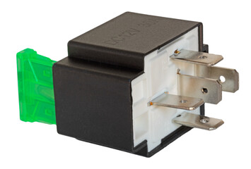 12 volt 30 amp relay with large green fuse