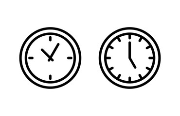 Clock icon vector illustration. Time sign and symbol. watch icon