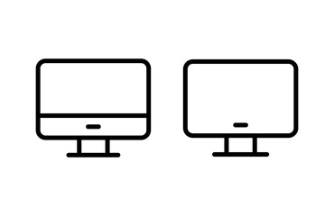 Computer icon vector illustration. computer monitor sign and symbol