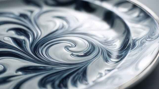 Abstract swirl background texture liquid marble pattern design gray silver blue aesthetic wallpaper art