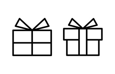 Gift icon vector illustration. gift sign and symbol. birthday gift