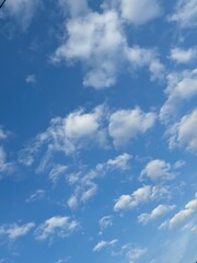 blue sky with clouds