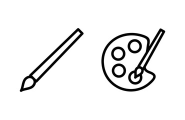 Paint icon vector illustration. paint brush sign and symbol. paint roller icon vector