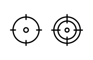 Target icon vector illustration. goal icon vector. target marketing sign and symbol