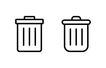 Trash icon vector illustration. trash can icon. delete sign and symbol.