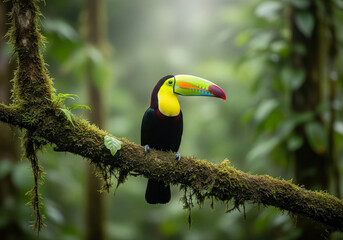 Obraz premium toucan on a tree branch
