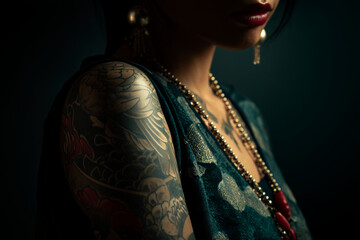 frau tattoo, tatoo, tätowiert, vorlage, motiv, rücken, arm, 