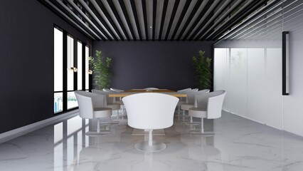 modern office meeting room for company logo mockup