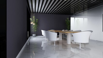 modern office meeting room for company logo mockup