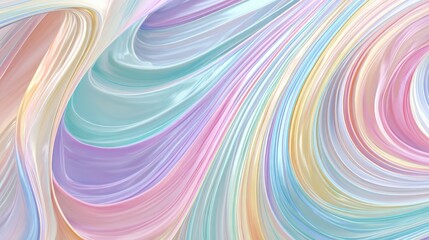 Obraz premium Pastel swirls creating abstract flowing background