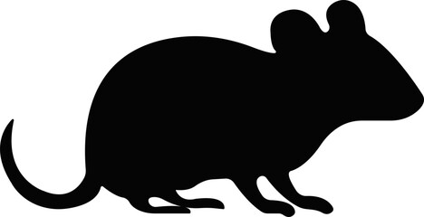 mouse animal icon in trendy flat style. isolated on transparent background.