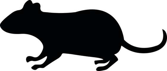 mouse animal icon in trendy flat style. isolated on transparent background.