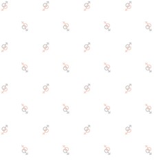 Pastel Gender Symbols Seamless Pattern – Mars & Venus Icons on White Background