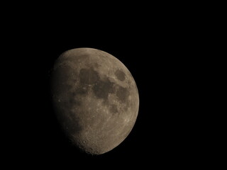 photo of the moon at night