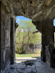 ruins of an old building