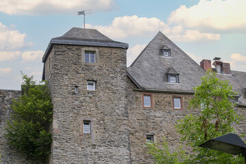Fragment of a typical medieval castle in northern Europe