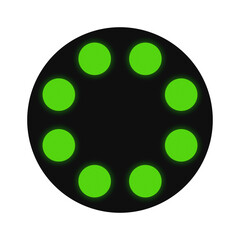 Service signal for trams in Germany - Set off - green version