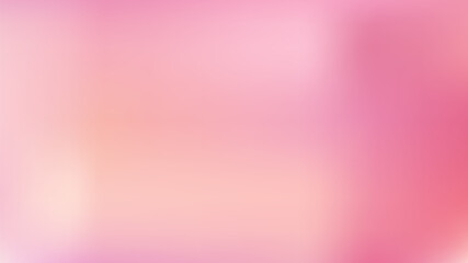 Pink color mesh gradation with blurred soft color gradients. Vector gradient background illustration