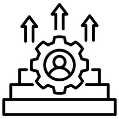 Skill Development Line Icon