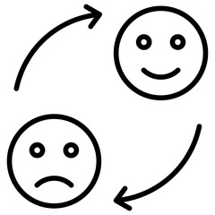 Mood Changes Line Icon