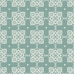 Seamless lace floral background. Luxury texture for wallpaper, wedding designs, invitation, fabric, vector illustration.