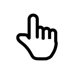 Hand Cursor Icon Simple, Clean Design for Websites and Applications