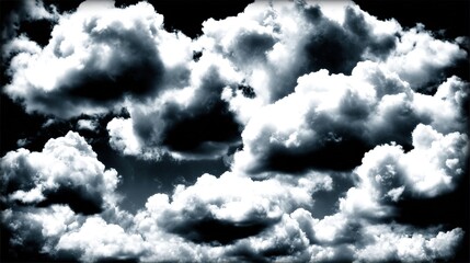 Dramatic storm clouds in deep blue, a sweeping skyscape with dynamic light, nature's raw power on display