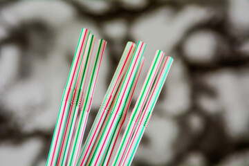 Colorful Plastic Straws – Detail