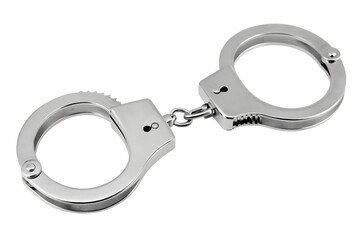 handcuffs isolated on transparent background.