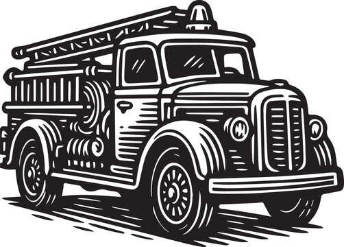firetruck vector illustration