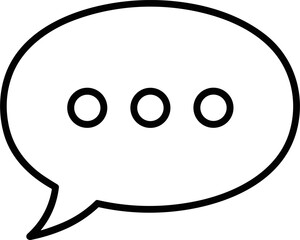 Fototapeta premium Chat Bubble Communication Icon