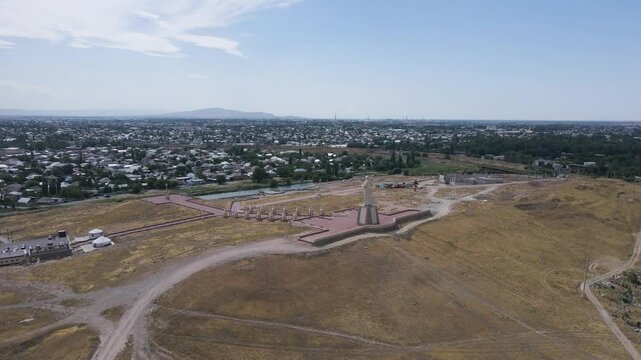 Landmark in the city of Taraz, Kazakhstan