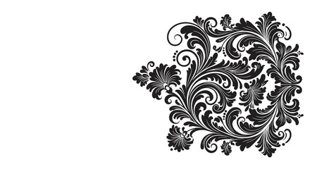 Ornate floral decorative pattern - vector illustration for decorative design and print
