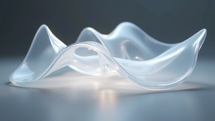 Creative 3d renders of Abstract futuristic sculptures.