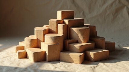 Creative 3d renders of Abstract futuristic sculptures.