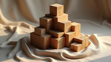 Creative 3d renders of Abstract futuristic sculptures.