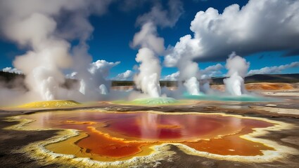 Colorful Geothermal Wonderland
