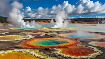 Yellowstone's Fiery Springs