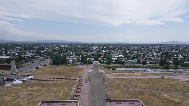 Landmark in the city of Taraz, Aulie-Ata Karakhan Monument, Kazakhstan