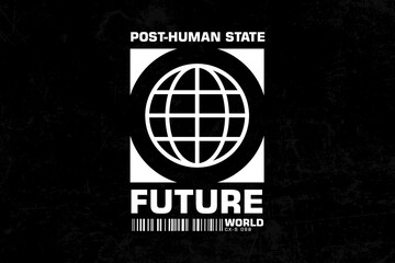 futuristic streetwear graphic tee design templates ideas