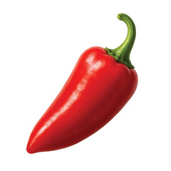red hot chili pepper colorful vector icon with white background